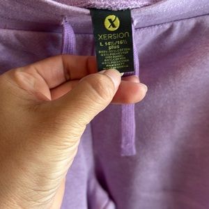 Girls plus size light purple sweatpants